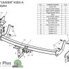 ТСУ для HYUNDAI SANTA FE CLASSIC (SM) (ТАГАЗ) 2001-2006  2007-... (C НЕРЖ. ПЛАСТИНОЙ) — изображение 2