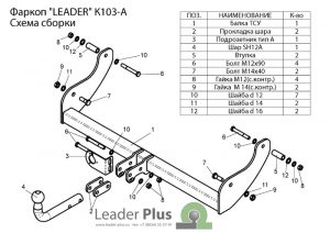 ТСУ для KIA SPORTAGE (K00 JA) (5 дверей) 1995-2005