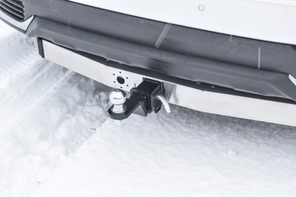 Фаркоп с накладкой из нерж. LEXUS NX с 2014 - съемный квадрат — изображение 2