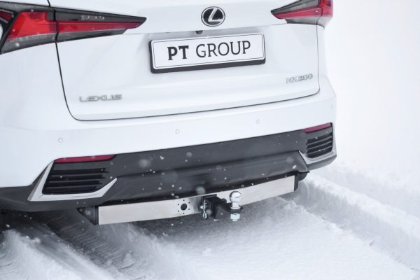 Фаркоп с накладкой из нерж. LEXUS NX с 2014 - съемный квадрат — изображение 7