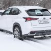 Фаркоп с накладкой из нерж. LEXUS NX с 2014 - съемный квадрат — изображение 5