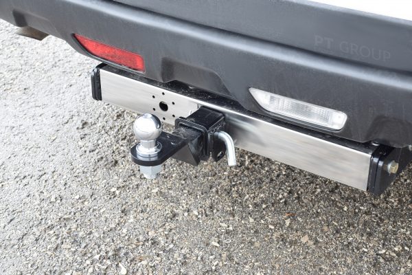 Фаркоп с накладкой из нерж. NISSAN X-Trail 2007-2013 - съемный квадрат — изображение 2