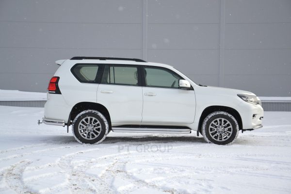 Фаркоп Toyota с нерж накладкой LAND CRUISER PRADO 150 с 2009 - съемный квадрат — изображение 5