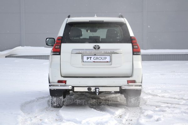 Фаркоп Toyota с нерж накладкой LAND CRUISER PRADO 150 с 2009 - съемный квадрат — изображение 4