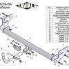 ТСУ для HYUNDAI ELANTRA (HD) (седан) 2006-2010 (С БЫСТРОСЪЕМНЫМ ШАРОМ)